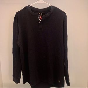 Barstool Sports Premium LS Henley | L | Navy